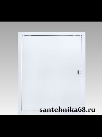 Люк - дверца ревизионная пластик с ручкой и фланцем АБС размеры в описании