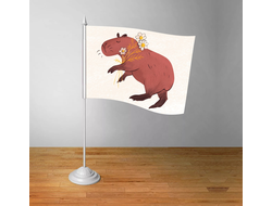 Флажок настольный Капибара, Kapibara-san №17