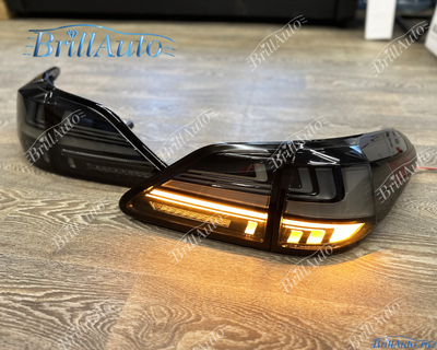 Стопы Lexus RX 2009-2015 черные с анимацией