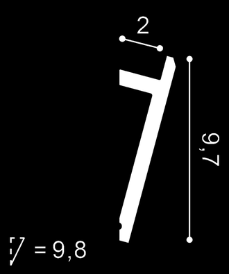 Карниз SX179 Diagonal - 9,7*2,9*200см