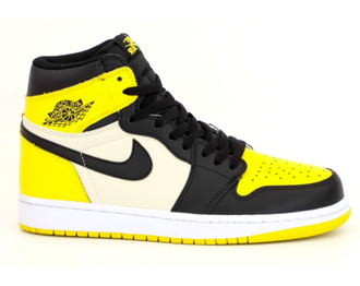 Nike Air Jordan Retro 1 Mid Yellow (Желтые с черным)