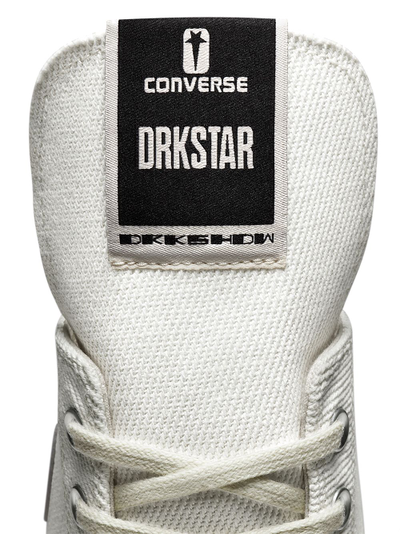 Rick Owens DRKSTAR Chuck 70 белые высокие кеды с высоким язычком 172346c