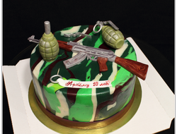 Торт с гранатами и Автоматом (3,5 кг.)