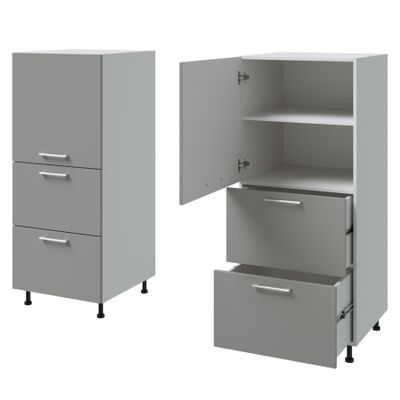 ЛЕ280 Шкаф кухонный Аляска П-142 (600). Размер: 600*1430*566.