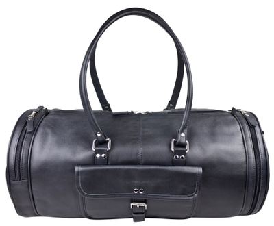 Кожаная дорожная сумка Belforte black (арт. 4011-01)