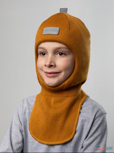 Шапка-шлем "NK"   20101-01, цвет горчичный р. 52-54
