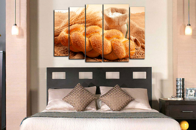 Модульная картина "Свежий хлеб"