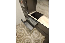 Кухня софт серый