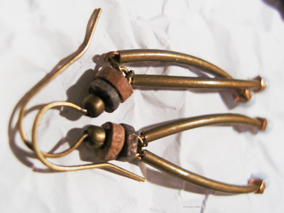 Бохо-серьги "Небо на кончиках веток"