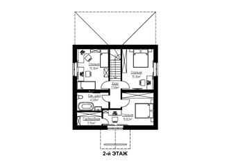 Дом в Орле из газобетонных блоков 151 м2 | Проект 2 этажа