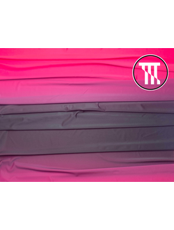 Лоскут Бифлекс матовый градиент, цв. Темно-розовый + Черника 40см