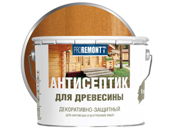 Антисептик лессирующий декоративный для дерева PROREMONTT Тик 9 л
