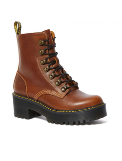 Ботинки Dr. Martens Leona Orleans коричневые женские