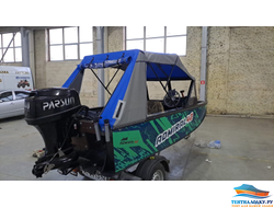 BOATCOVER PVC 320 - (транспортировочные, носовые, стояночные тенты) шир. 154 см.  серый