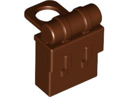 Minifigure Backpack Non-Opening, Reddish Brown (2524 / 4215414 / 4522646 / 4598713 / 6268828)