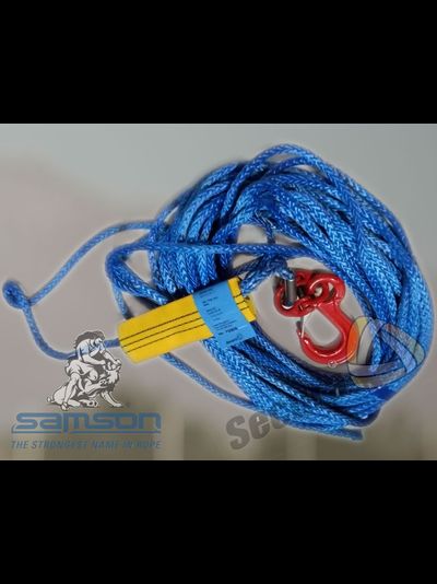 Канат «AmSteel-Blue», d = 12мм, р.н. 15400кг, 28м, коуш/крюк