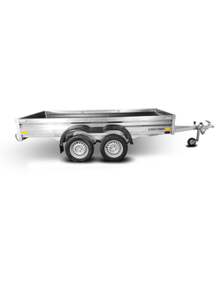 Прицеп «Спутник» (3200x1440x330) двухосный, оцинкованная рама, с силовым подрамником