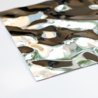 Декоративная нержавеющая сталь 3D Mirror Water Ripple Middle Silver Артикул - 8К (М) / рябь на воде (серебро)