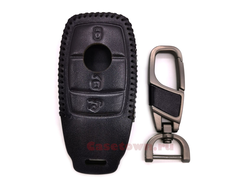 Чёрный чехол для ключа Мерседес w205, w213, w222 "classic"