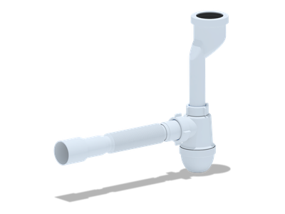 Сифон для писсуара с трубой 40х40/50 АНИ пласт U0115  [98401]