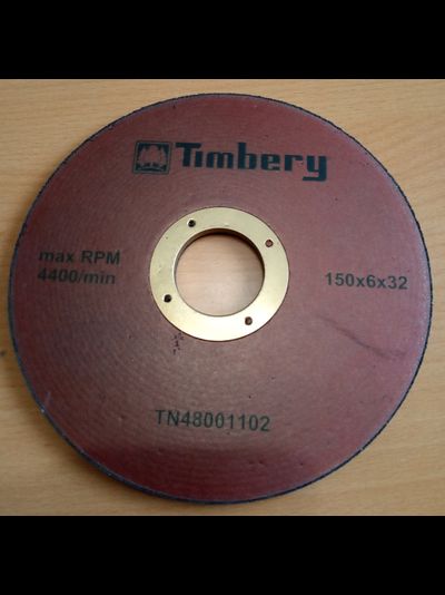 Заточной круг Timbery 150*6*32 черный для ленточных пил, от