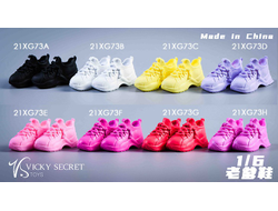 Женские кроссовки (черные) 1/6 Street shoes (21XG73A) - VSTOYS