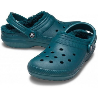 CROCS CLASSIC LINED CLOG УТЕПЛЕННЫЕ БИРЮЗОВЫЕ