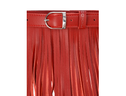 Bonny пояс с бахромой 80  Красный