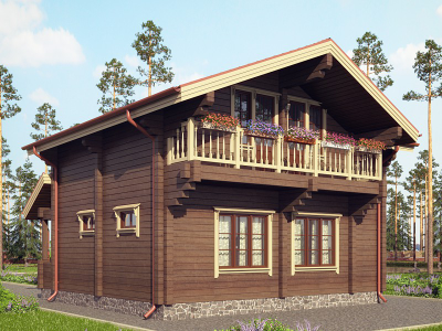 Дом из профилированного бруса ПБ-21, 126 м2