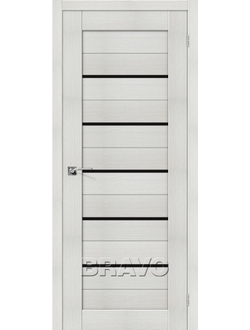 Межкомнатная дверь с эко шпоном Порта-22 BS Bianco Veralinga