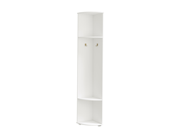 ЛДСП Прихожая НИКА ВУ354 Вешалка-пенал угловая Белый гладкий