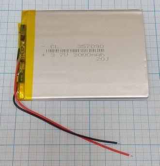 Аккумулятор с контроллером №5 универсальный (Li-ion, 3,7V) 3000mah (90*70*3.5мм )