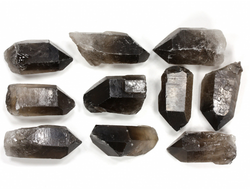 Кварц дымчатый, раухтопаз, кристаллы в ассортименте, Бразилия (32-35 мм, 10-15 г) №35758