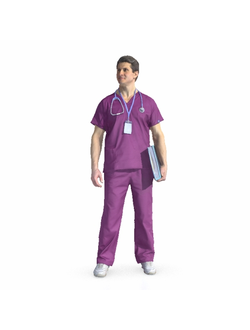 врачи Врач doctor in purple 302