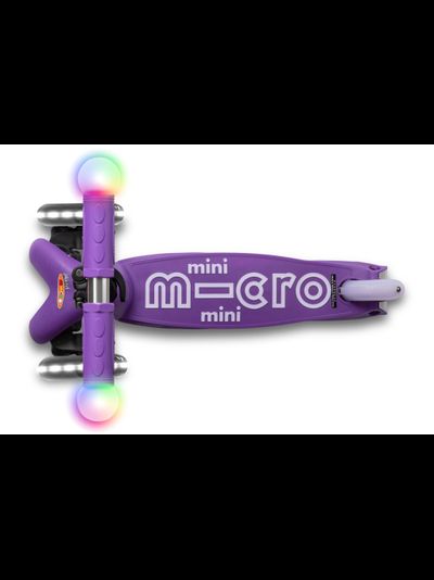 Самокат Mini Micro Deluxe Magic сиреневый LED