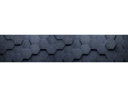 SF 20 3D ГЕКСАГОНЫ Глянцевая стеновая панель  2800х610х6мм ALBICO