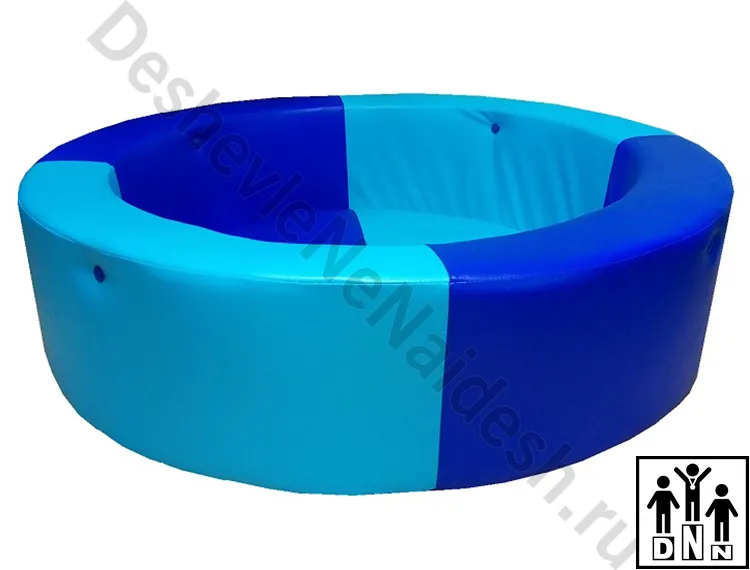 Сухой бассейн круглый синий-голубой