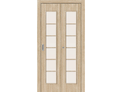 Дверь Складная 2С Беленый дуб