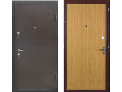 Металлическая дверь с порошковым напылением и отделкой ламинатом. Модель ДК32