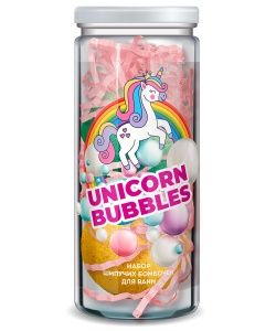 Набор Шипучих бомбочек для ванн UNICORN BUBBLES (Для Расслабления+Для Бодрости)ФитоК НАБОР №44