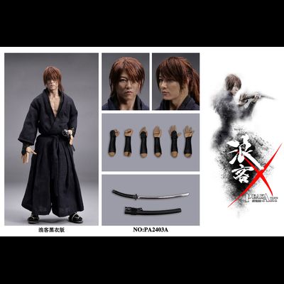 ПРЕДЗАКАЗ - Бродяга Кэнсин (в черном) - КОЛЛЕКЦИОННАЯ ФИГУРКА 1/6 scale Roku black version (PA2403A) - PEAKART STUDIO ?ЦЕНА: 38900 РУБ.?