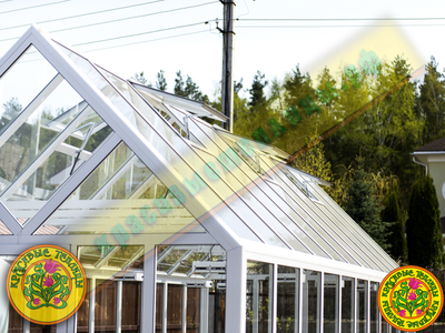 Теплица 8х3 метра с автоматическими термоприводами форточек для проветривания