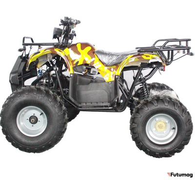 Квадроцикл GreenCamel Atakama T400 (60V 1500W R8 Дифференциал) пониженная, Армейский желтый