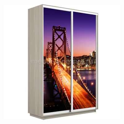 Шкаф-купе Дуо-Фото (Ночной мост) 1200*450*2200