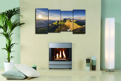 Модульная картина "Рассвет на горе"