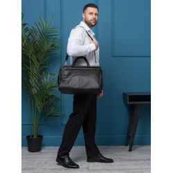 Кожаный саквояж Altamura black (арт. 4025-01)