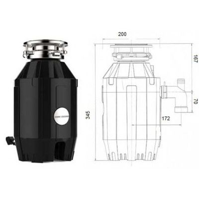 ИЗМЕЛЬЧИТЕЛЬ ПИЩЕВЫХ ОТХОДОВ BONE CRUSHER BC 810