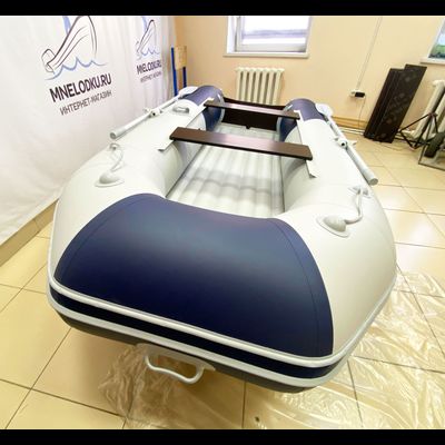 Моторная лодка Таймень NX 3400 НДНД PRO светло-серый/синий