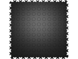 Продажа модульной плитки ПВХ для пола Coin Black в Иркутске