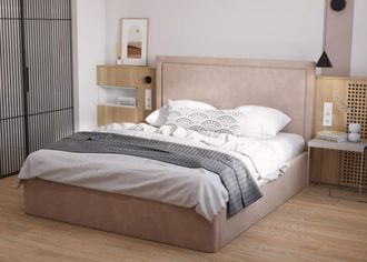 Кровать с подъемным механизмом Alva 160 на 200 (Коричневый)